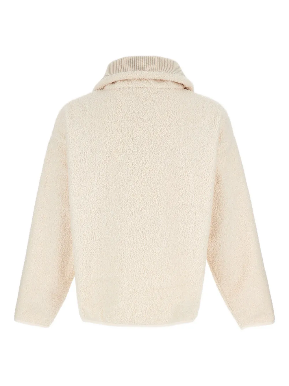 Lacoste fleece-effect half-zip sweatshirt - Beige