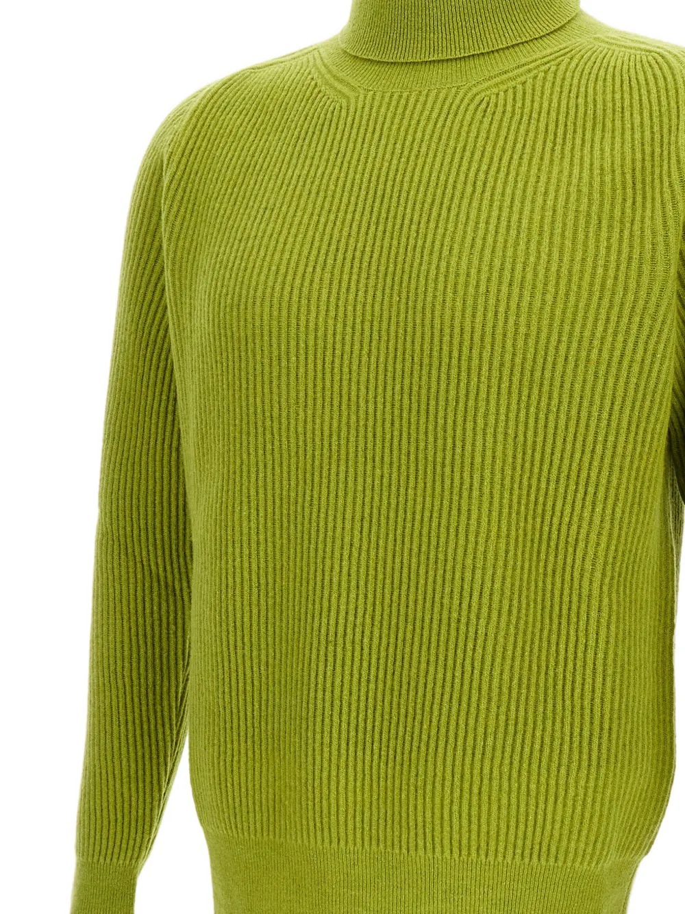 Customer Lovers Geribbelde coltrui Groen