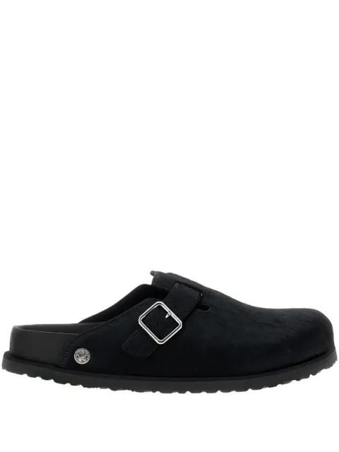 Birkenstock buckle strap mules