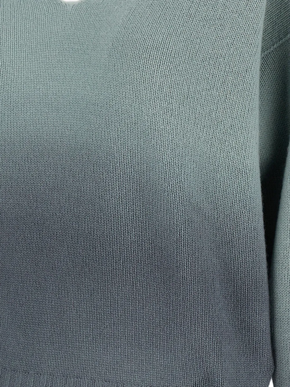 Drumohr Trui met ombré-effect en V-hals Blauw