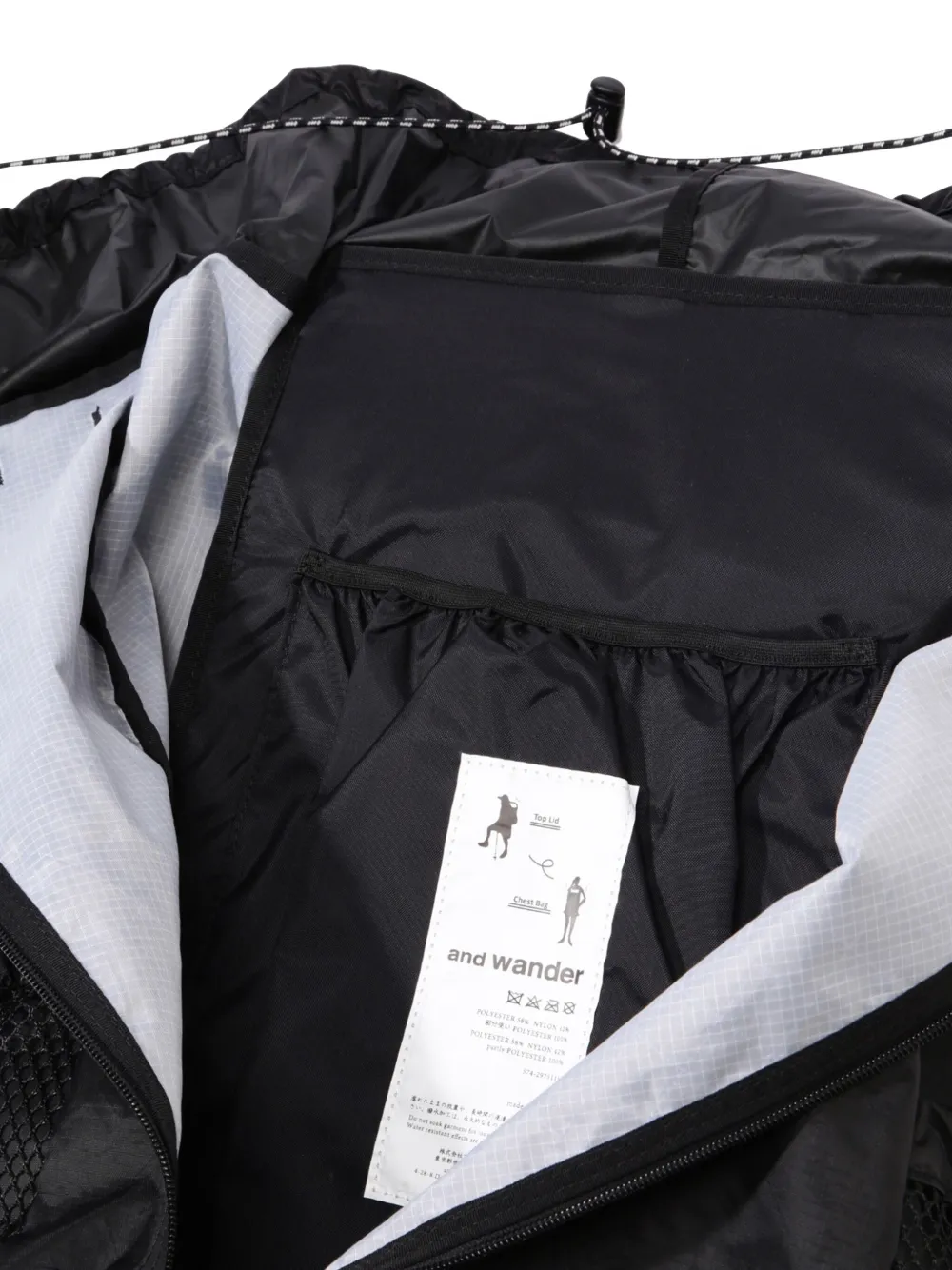  And Wander Adjustable-straps Backpack - Black 