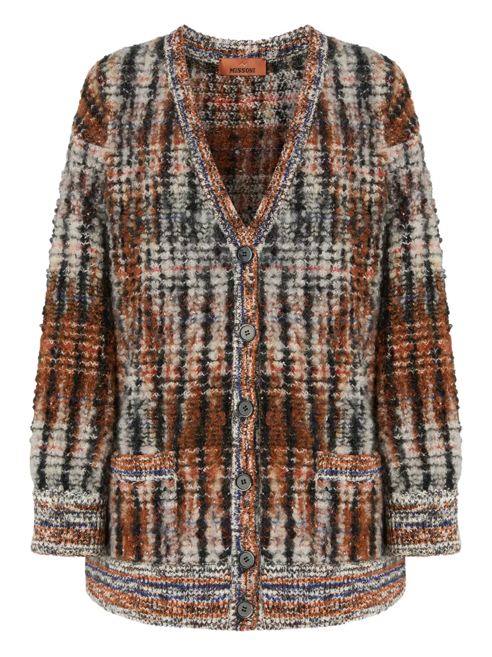 Missoni V-neck Pocket Cardigan In Multi