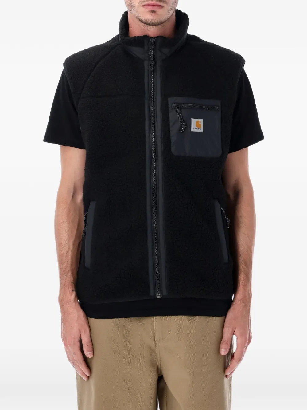 Carhartt WIP zip fleece gilet - Nero