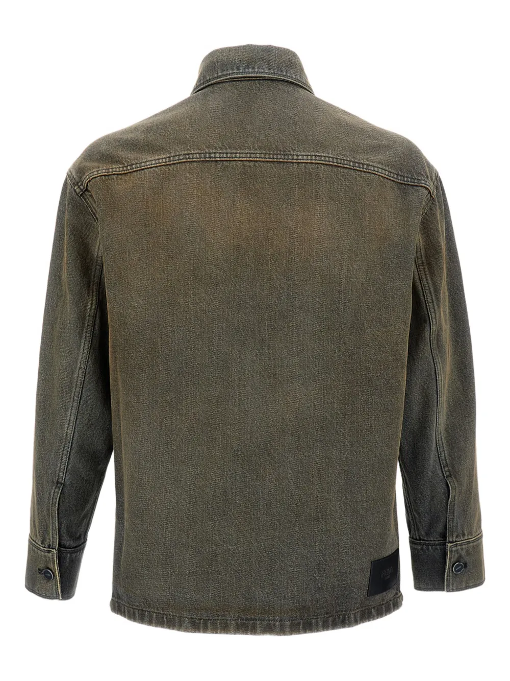 FENDI buttonned denim shirt - Grijs