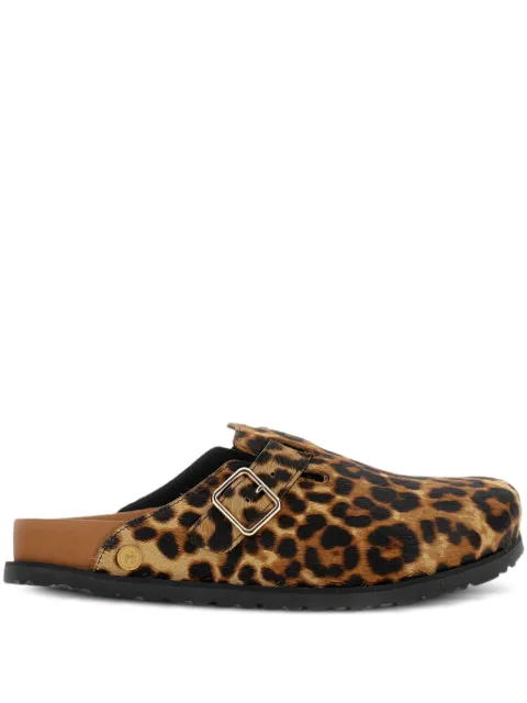 Birkenstock buckle strap mules