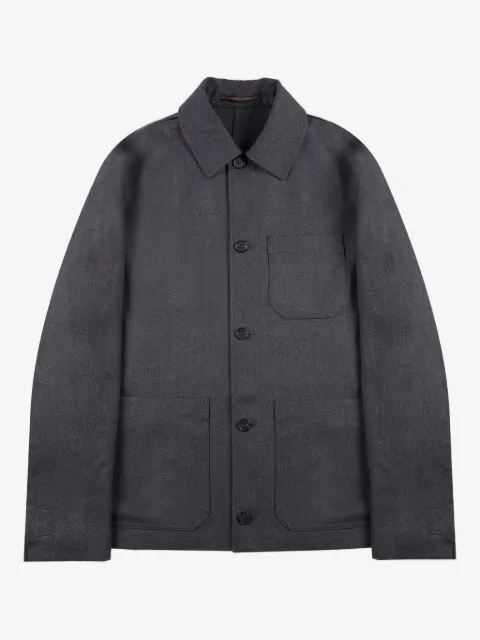 Incotex button wool overshirt