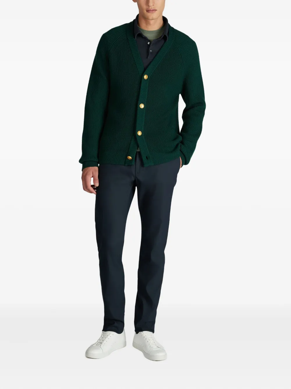 Zanone V-neck button cardigan | Cardigans | Image 2