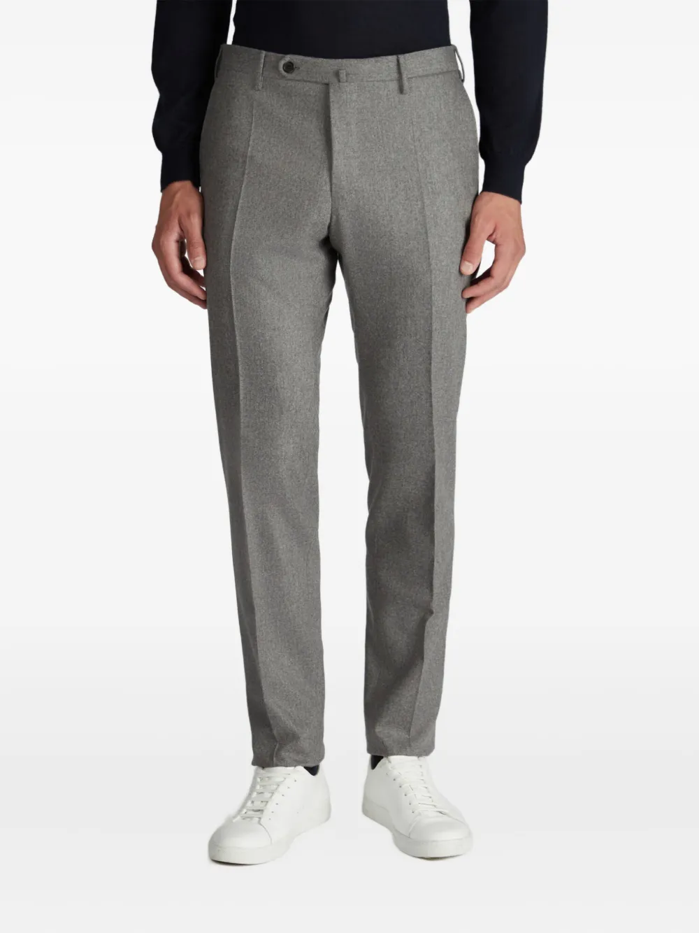 Incotex Flanellen broek Grijs