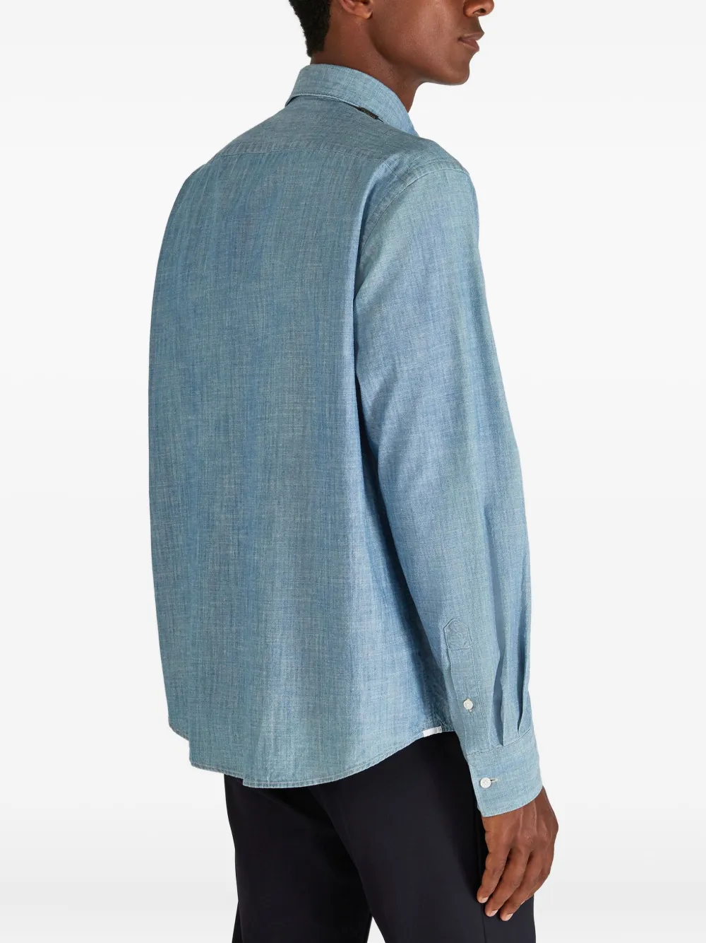 slowear Overhemd met borstzak Blauw
