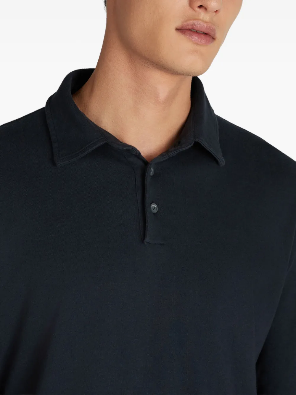Zanone Poloshirt met lange mouwen Blauw