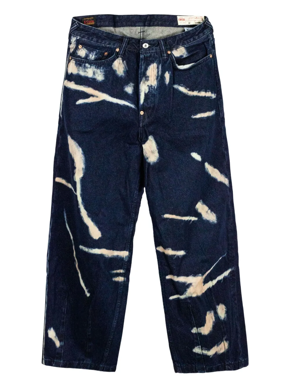 EVISU five-pockets graphic jeans - ブルー
