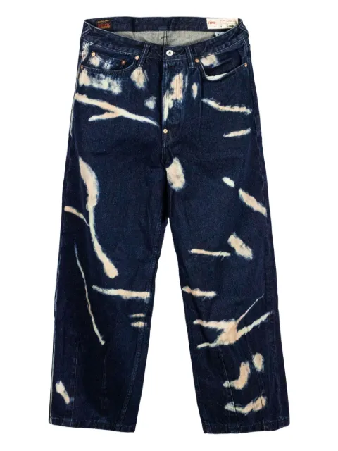 EVISU five-pockets graphic jeans