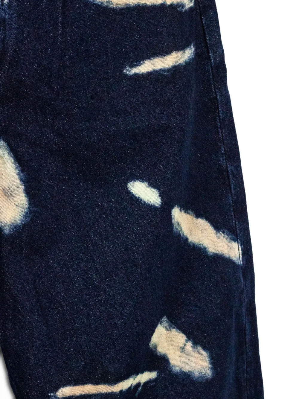 EVISU Jeans met vijf zakken en grafische print Blauw