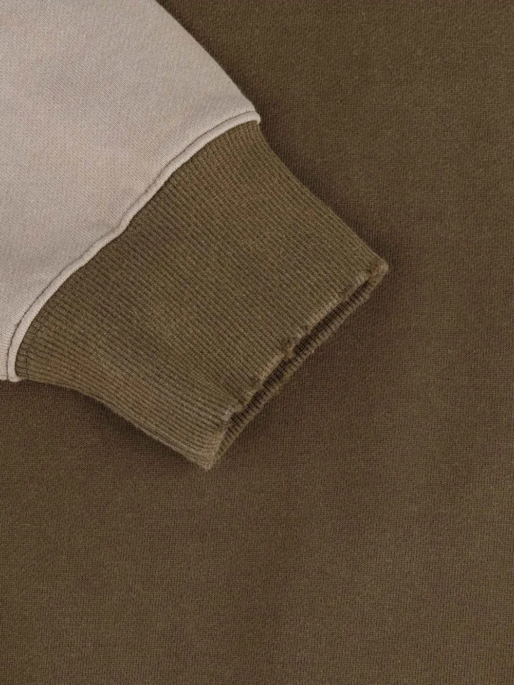 EVISU Poloshirt met colourblocking en rits Bruin