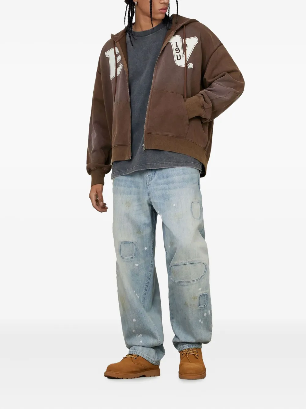 EVISU appliqué zip-up hoodie | Hoodies | Image 2
