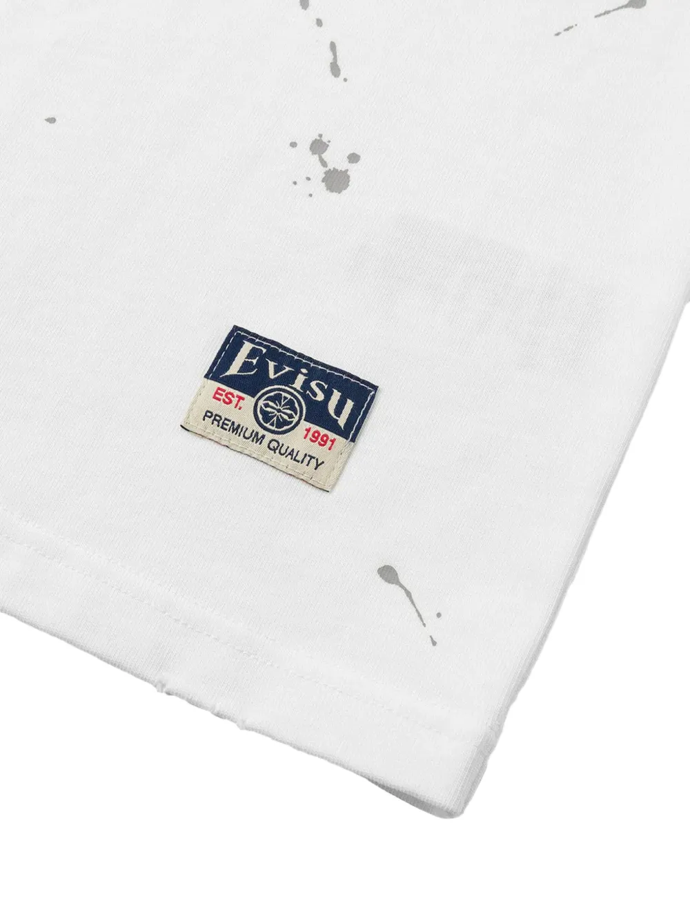 EVISU T-shirt met logo Wit