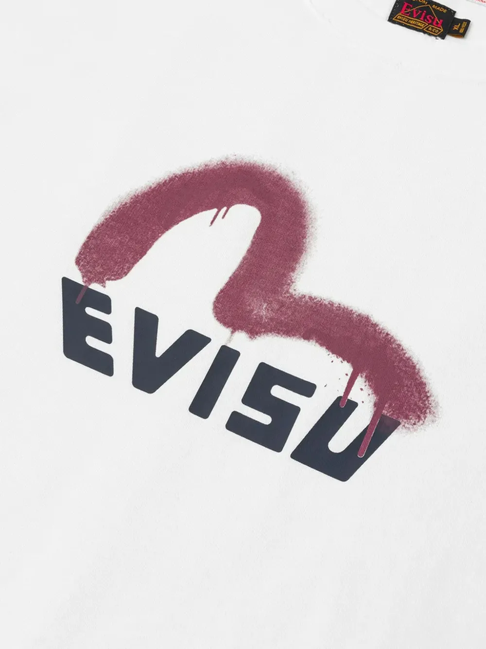 EVISU T-shirt met logo Wit