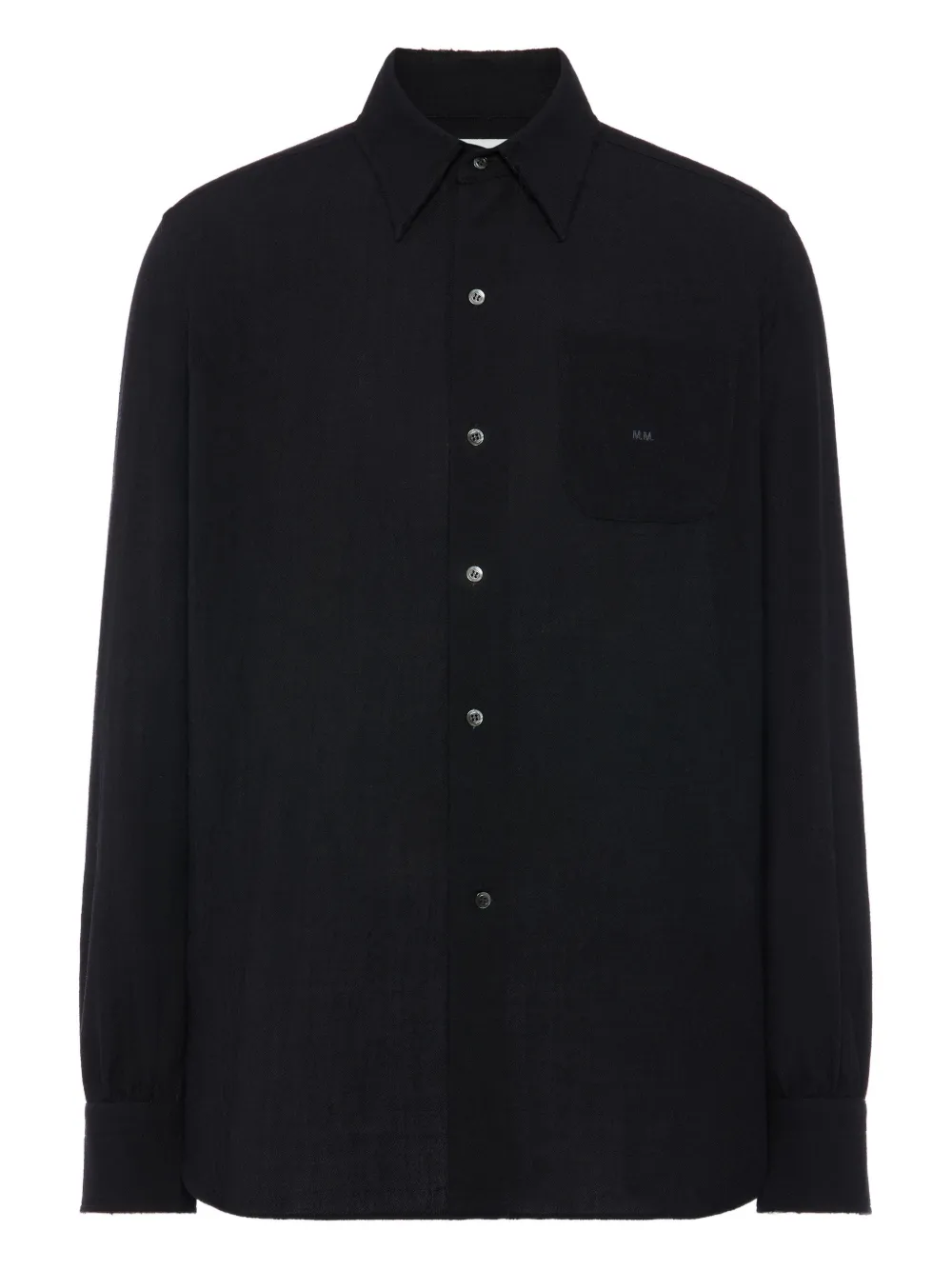 Maison Margiela Camicia a maniche lunghe con taschino - Nero