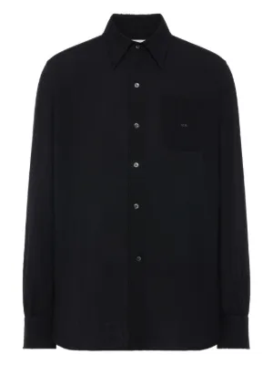 Marni ベルベットカラー シャツ | ブラック | FARFETCH JP