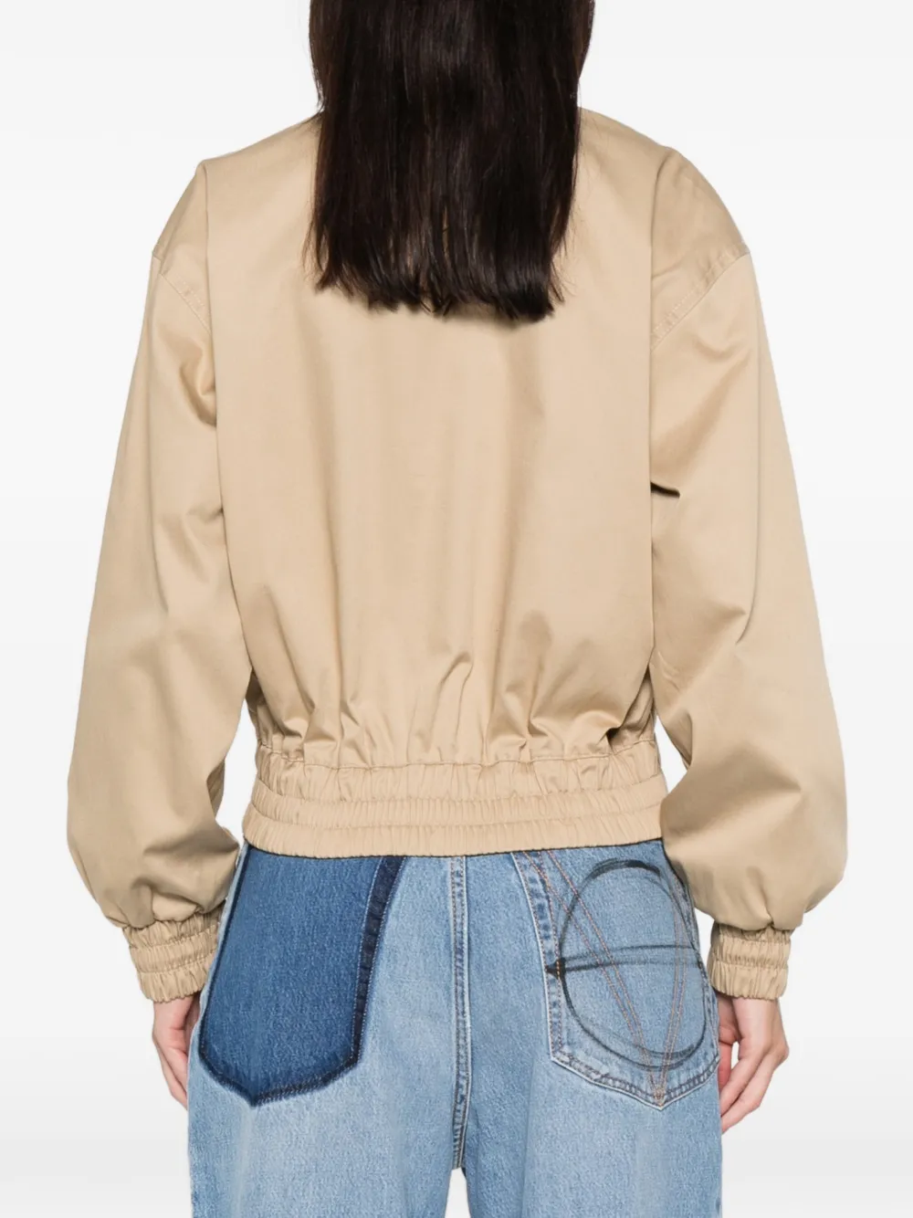 Lacoste Zip Pockets Jacket In Brown