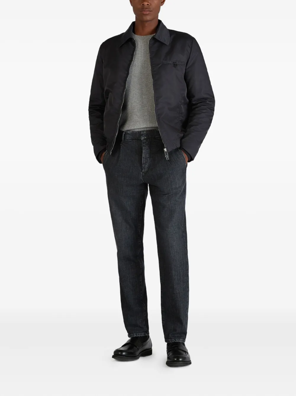 Incotex Geplooide jeans - Grijs