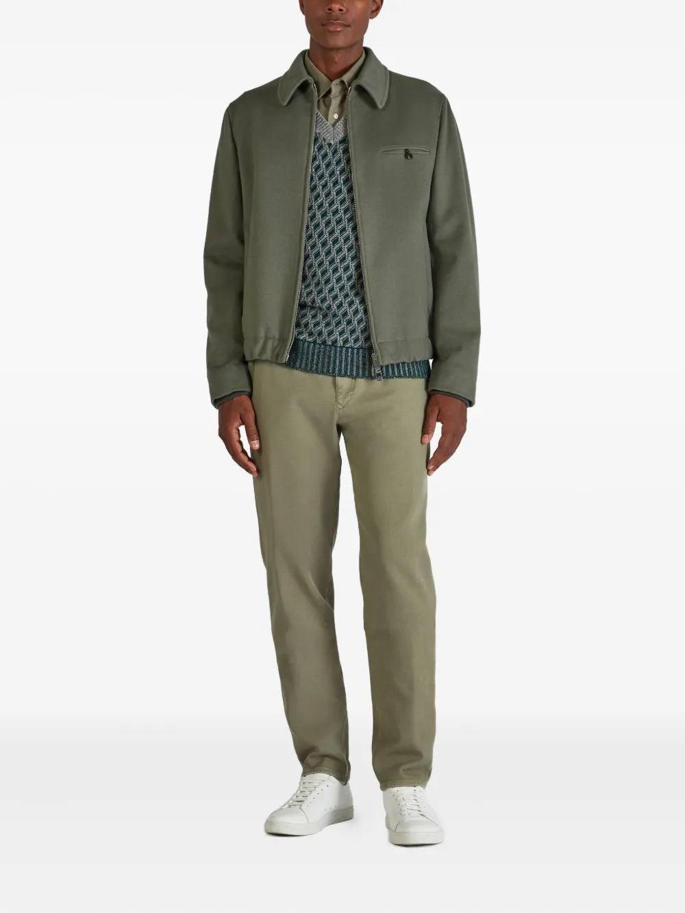 Zanone 提花羊毛马甲 | 背心和坦克背心 | Image 2