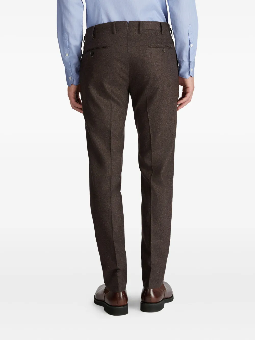 Incotex Flanellen broek Bruin