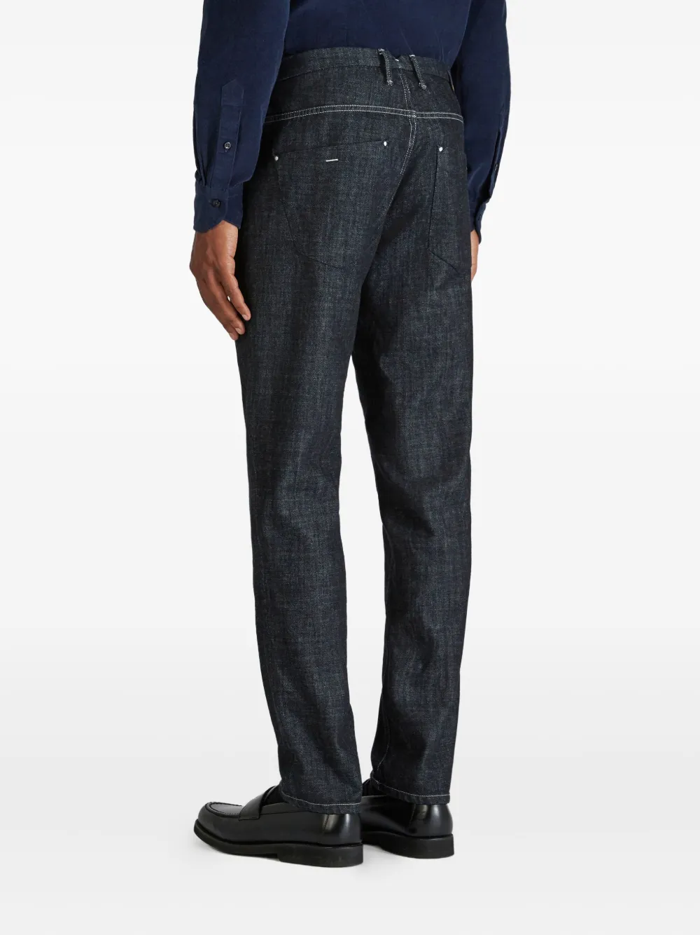 Incotex Pantalon met vijf zakken Blauw