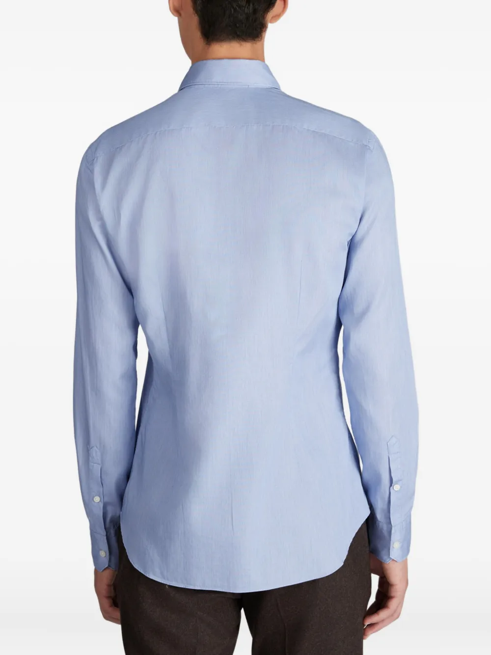 Glanshirt Button-up Cotton Shirt In Blue