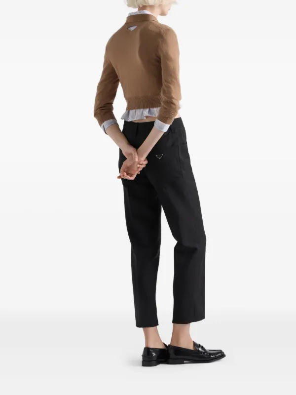 Prada Calça De Lã Com Cinco Bolsos | Preto | FARFETCH BR