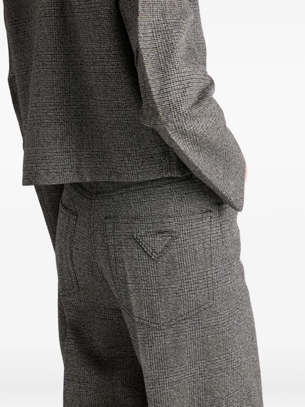 Prada Geruite broek Grijs