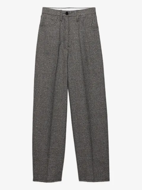 Prada prince of wales check trousers