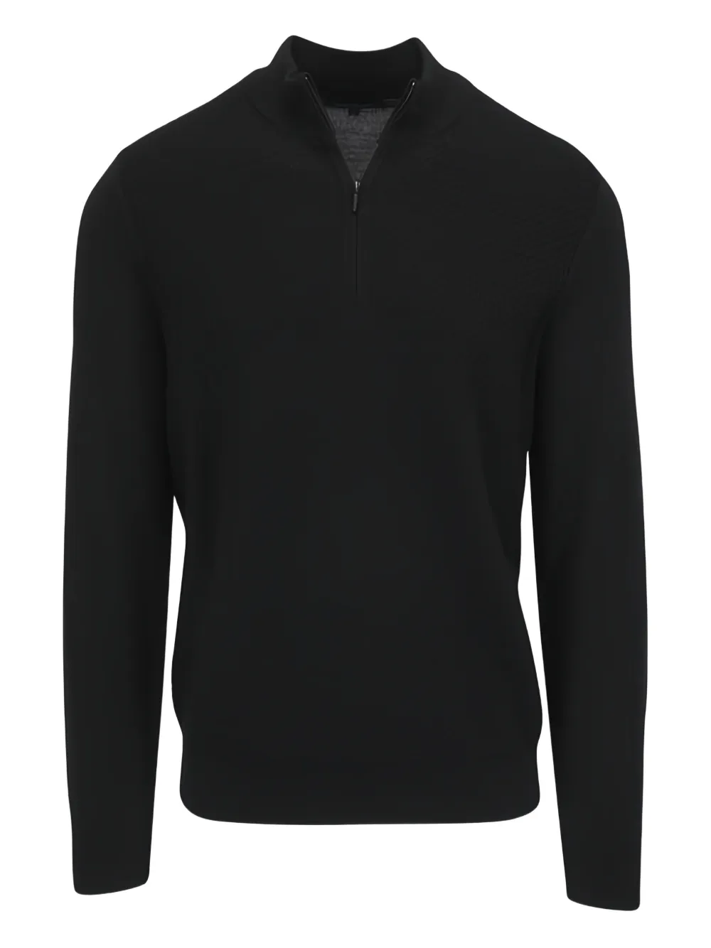 Pya textured zip sweater | Black | Image 1