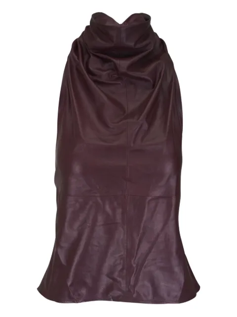 TWP Friday Night leather top