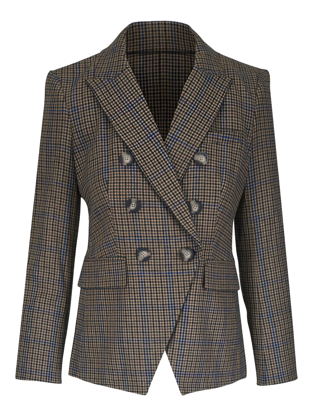 Veronica Beard Miller double-breasted checked blazer - Green
