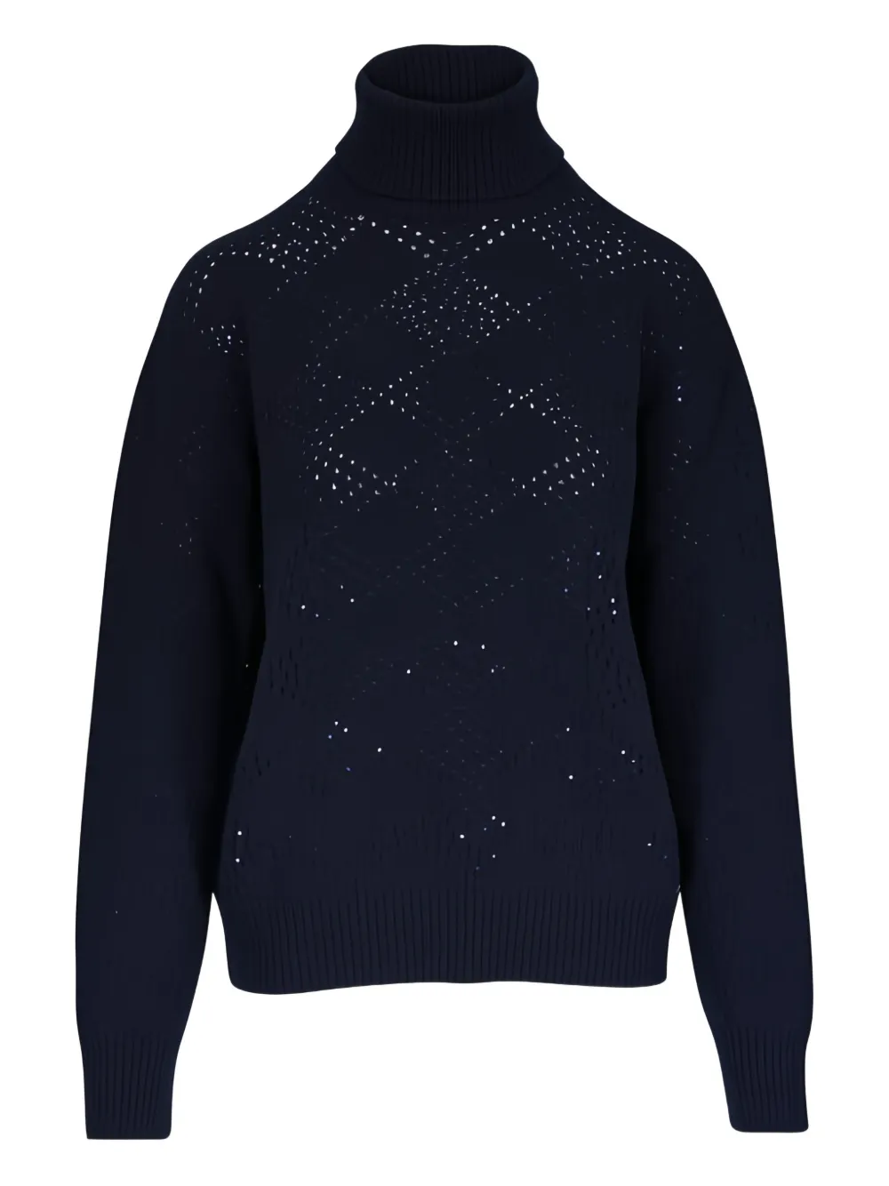 Kiton Maglione a collo alto - Blu