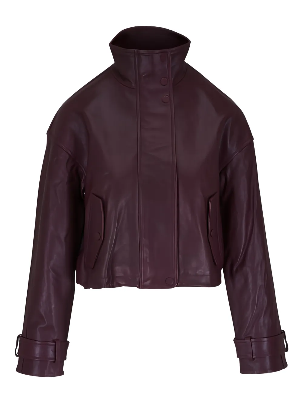 Veronica Beard button leather jacket - Viola