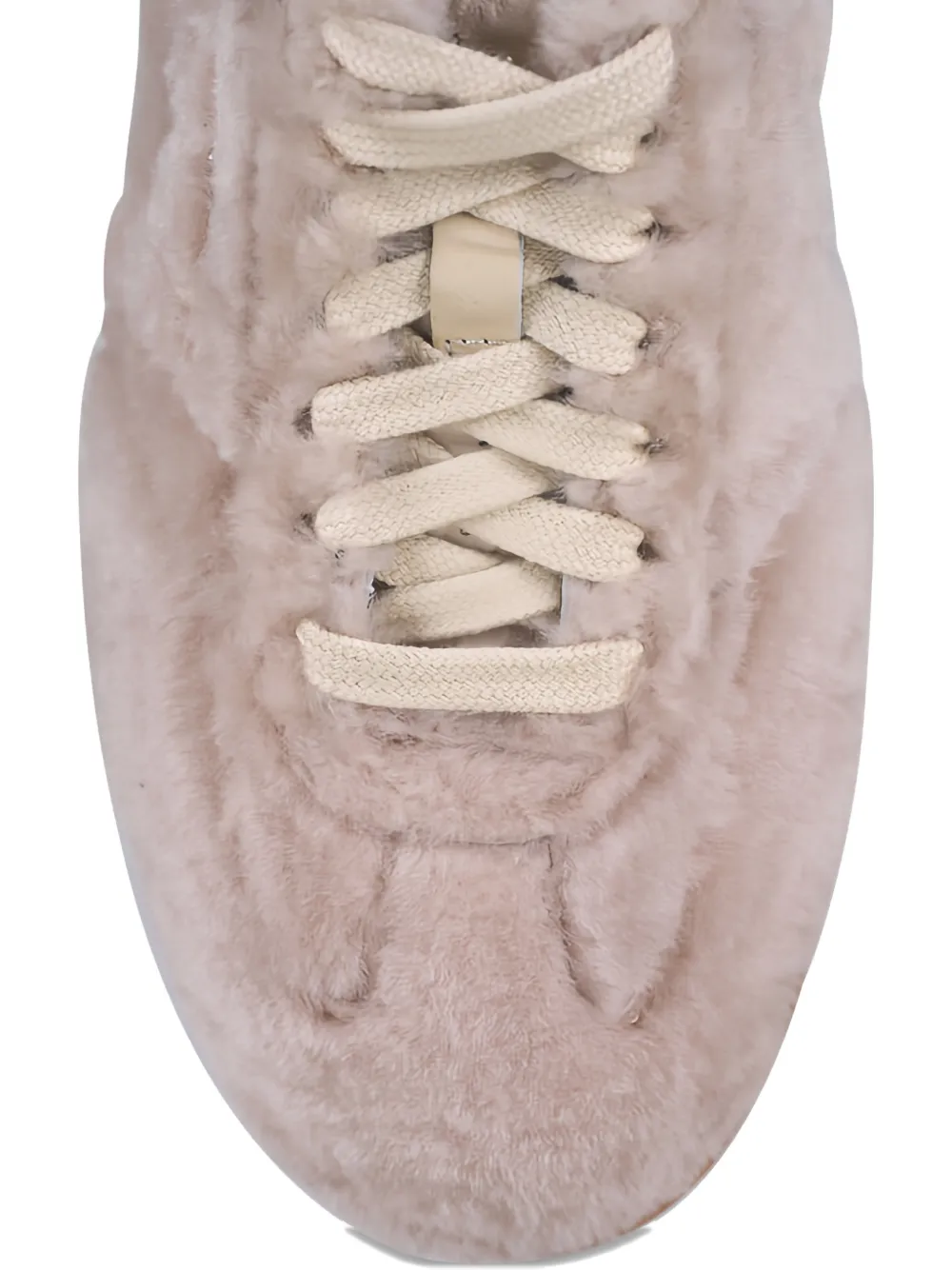 Santoni Olympic lace-up sneakers Beige