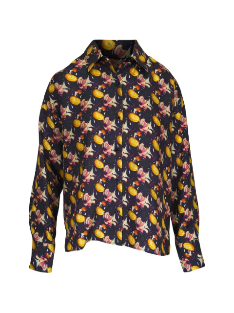 Odeeh floral-print long-sleeve shirt