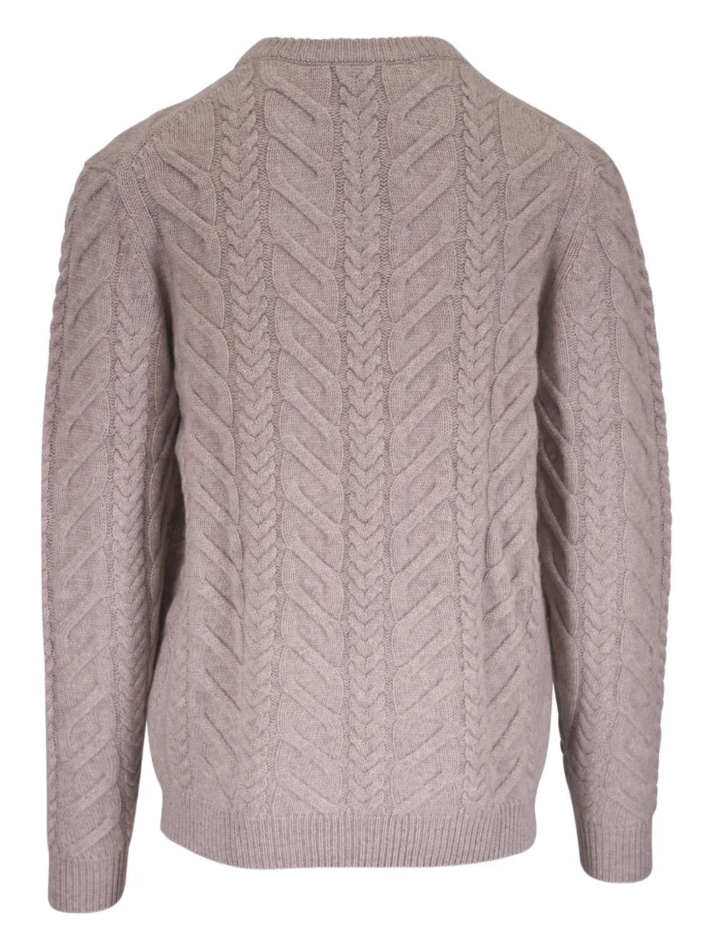 Kinross Cashmere Kabelgebreide trui - Beige