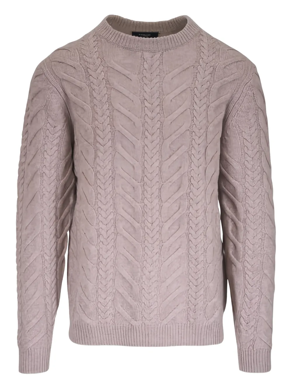 Kinross Cashmere Maglione con lavorazione intrecciata - Toni neutri