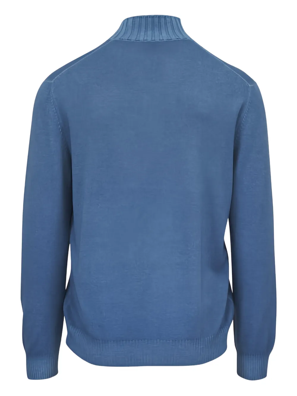 Gran Sasso Trui met ritskraag - Blauw