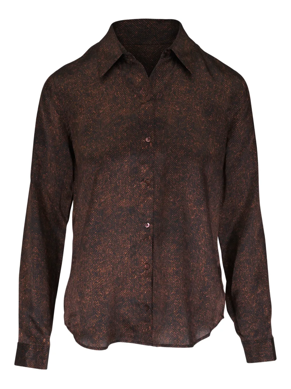 L'agence Tyler Shirt In Brown