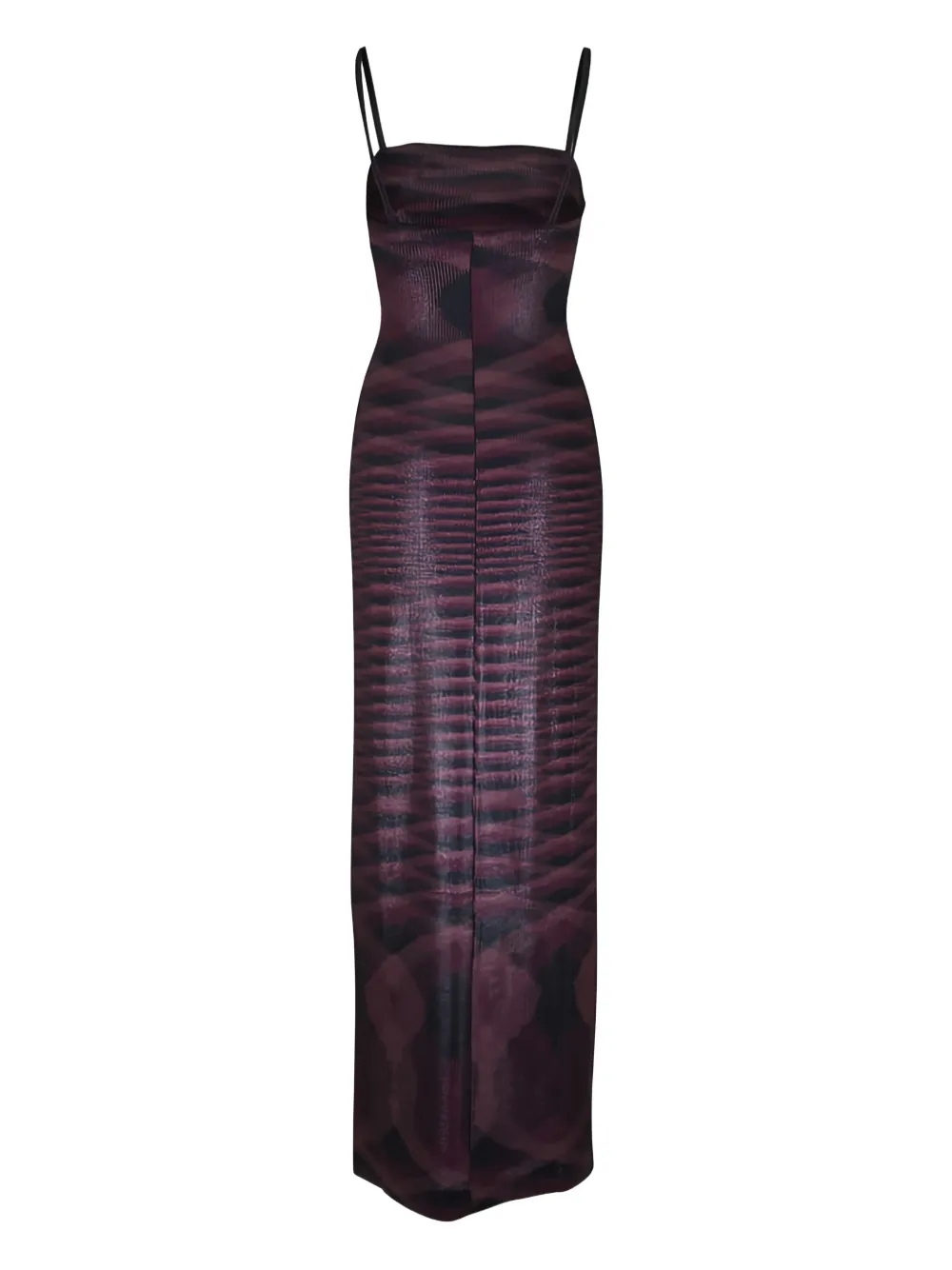 Missoni Maxi-jurk met print en bandjes - Paars