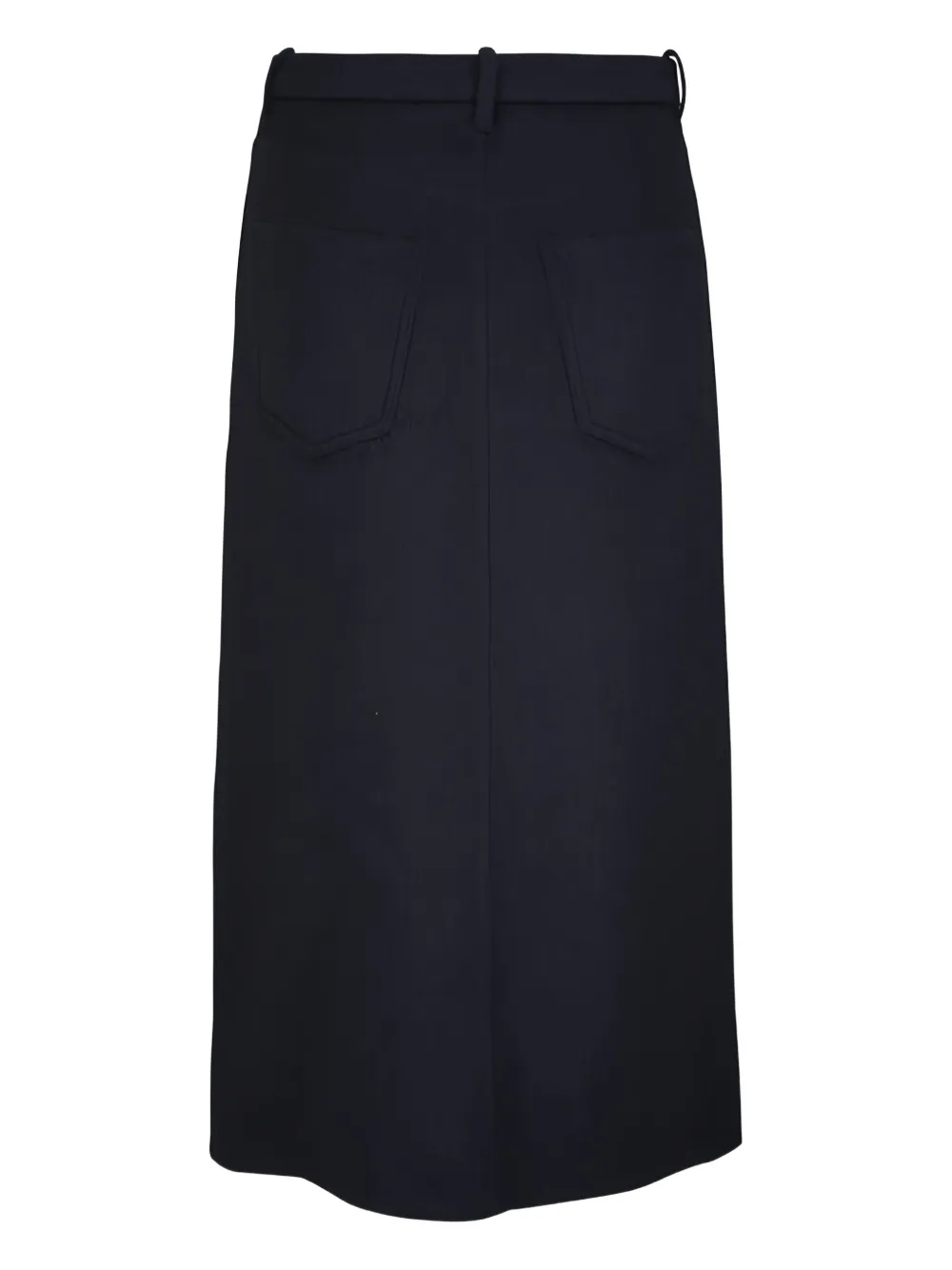 Brunello Cucinelli wrap-front midi skirt - Blauw