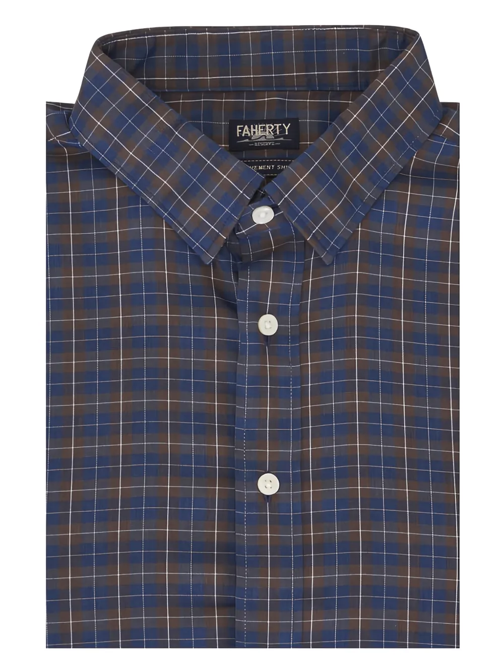 FAHERTY check-pattern shirt | Blue | Image 1