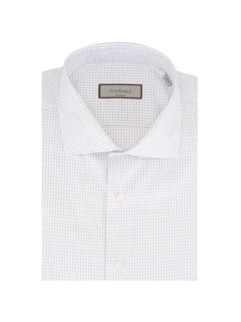 Canali checked-pattern shirt