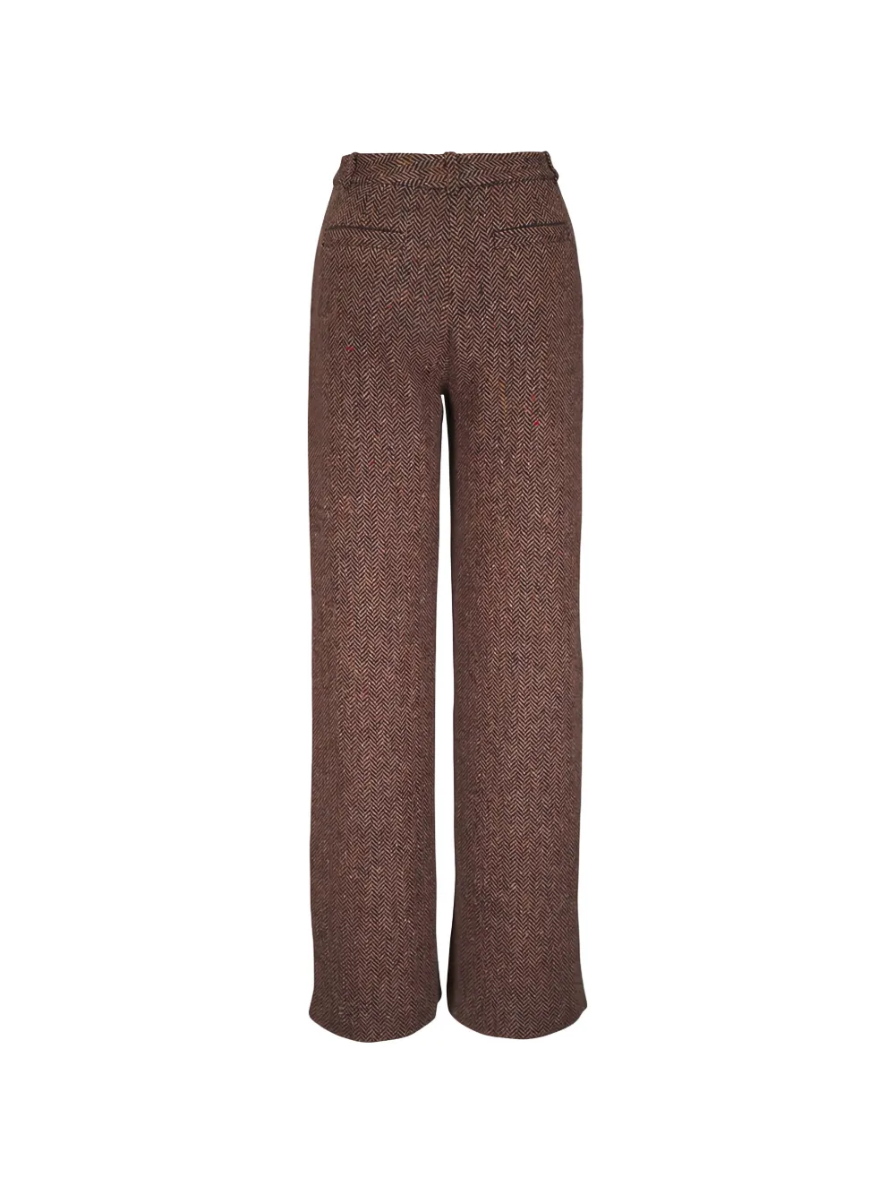 L'Agence Livvy herringbone trousers - Bruin