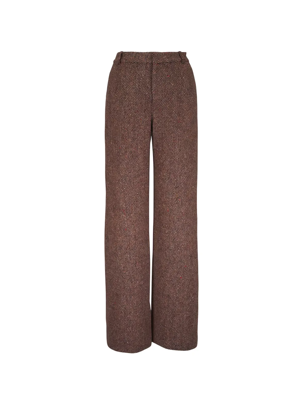 L'Agence Livvy herringbone trousers - Marrone
