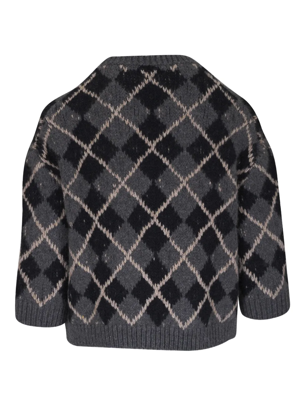 KHAITE argyle crewneck top | Sweaters | Image 2